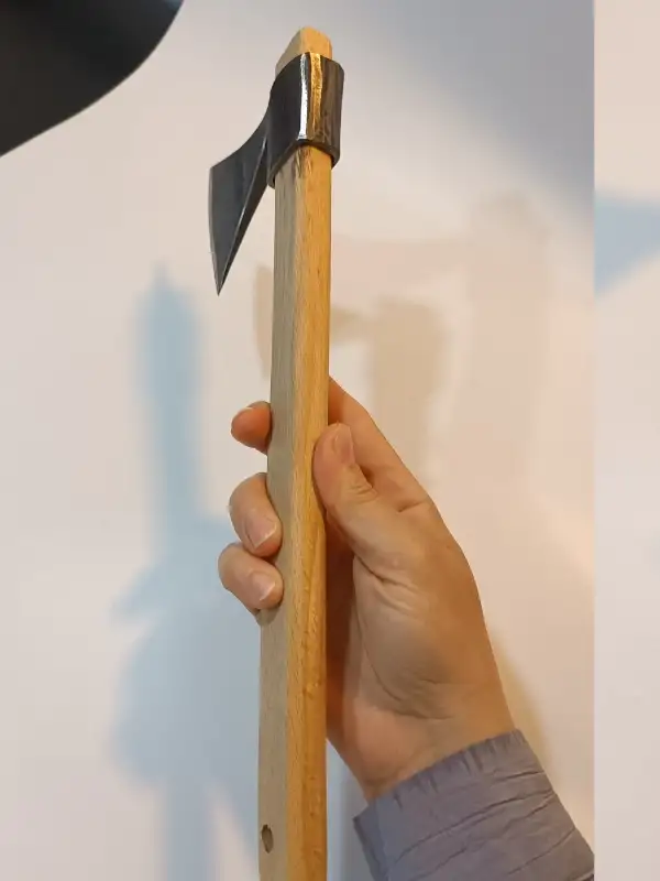 Sürmene El Dövmesi Oval Balta Nacak Makas Çeliği Üretimi Kamp Kemik Odun 600gr