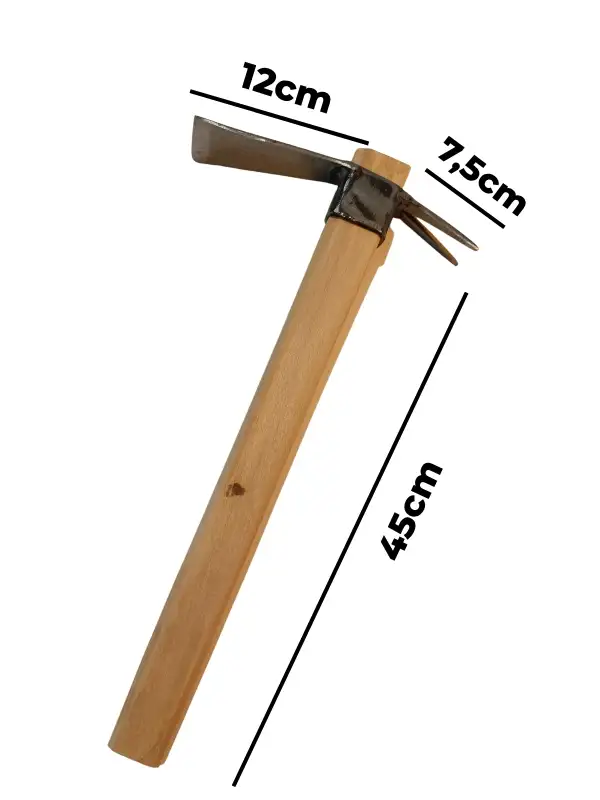 Sürmene Makas Çeliği Çatallı Kazma Bahçe Tarla Hobi 45cm