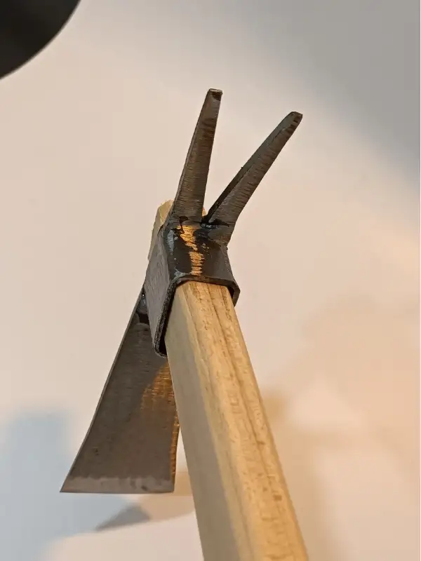 Sürmene Makas Çeliği Çatallı Kazma Bahçe Tarla Hobi 45cm