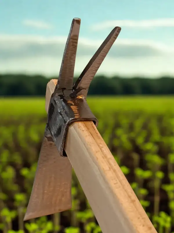 Sürmene Makas Çeliği Çatallı Kazma Bahçe Tarla Hobi 45cm