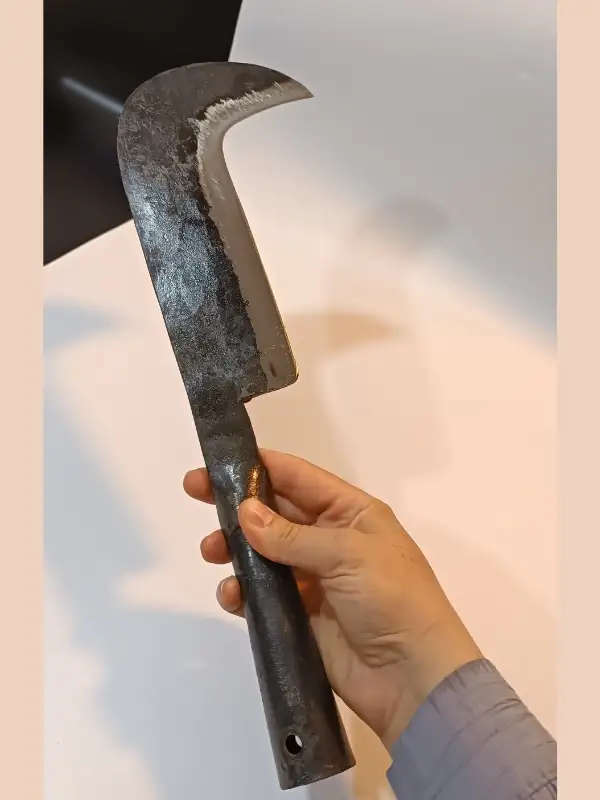 Sürmene Demir Saplı Dövme Çelik Tahra Orak Odun Budama Dal Kesme Sürmeneden