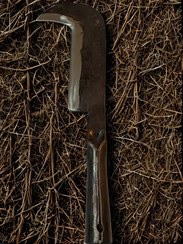 Sürmene Demir Saplı Dövme Çelik Tahra Orak Odun Budama Dal Kesme Sürmeneden