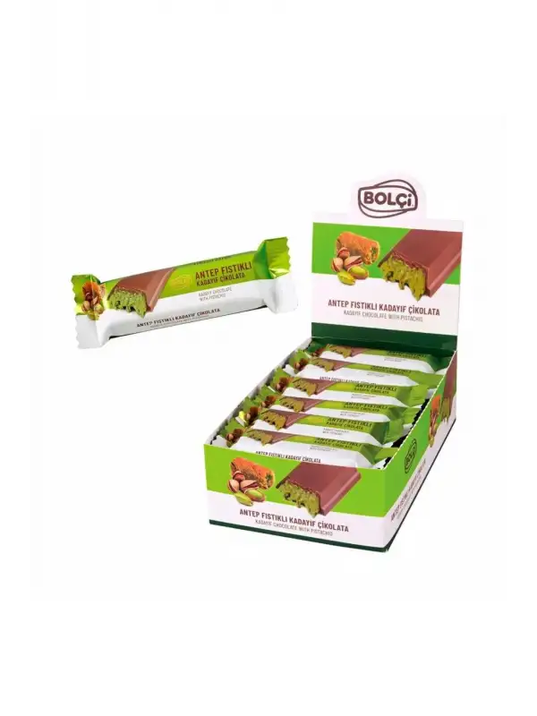 Sütlü Fıstıklı Kadayıf Dolgulu 30 gr 24lü