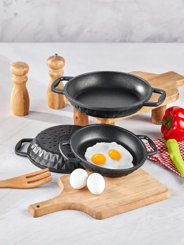 Bella 3lü Döküm Sahan Seti