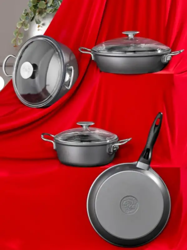 Taç Corvina Döküm 7 Prç Tencere Seti