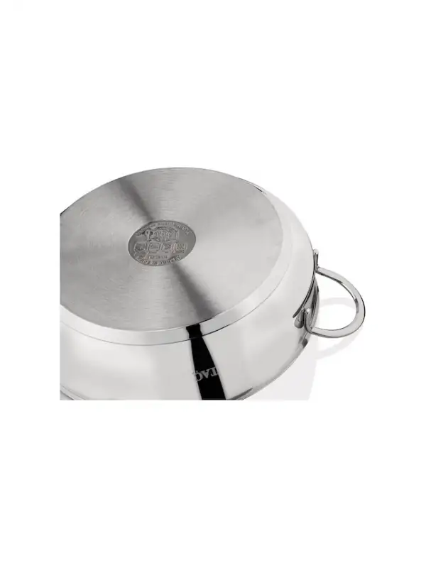 Taç Funda Basık Çelik Tencere 28 Cm