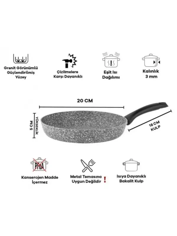 Ultra Granit Tava 20 Cm