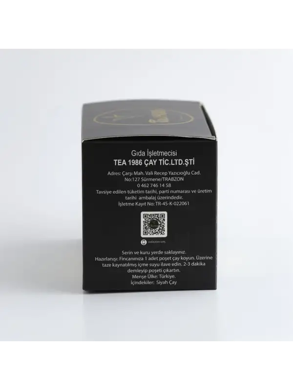 Siyah Çay Fincan Poşet 30gr