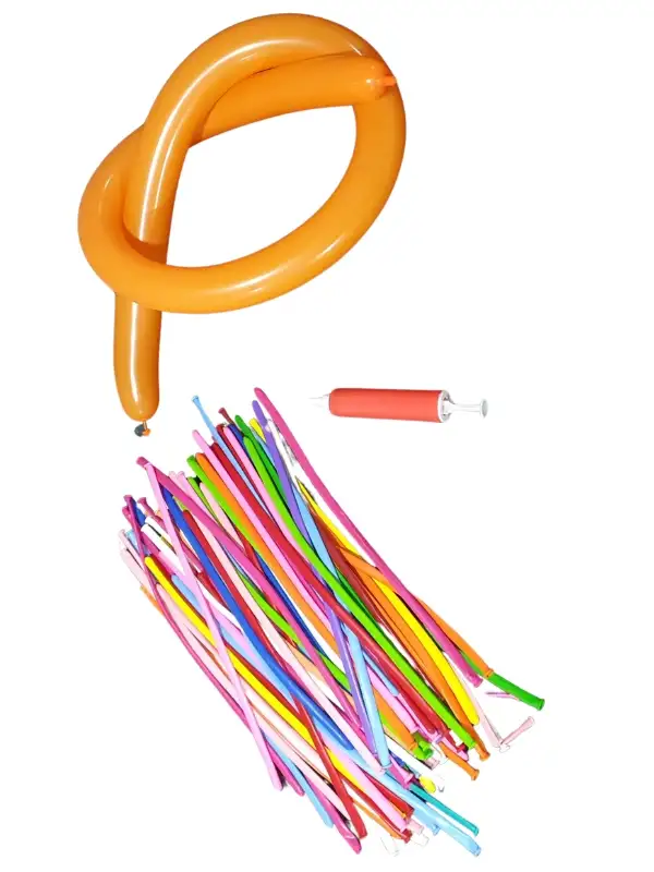 Sosis Balon - 100 Adet Renkli Sosis Balon Oyun Parti Balonu 130 Cm