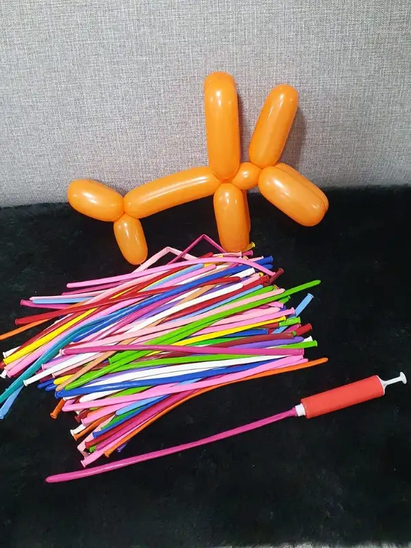 Sosis Balon - 100 Adet Renkli Sosis Balon Oyun Parti Balonu 130 Cm