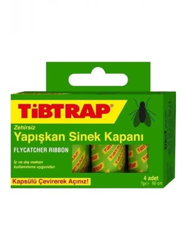 Tibtrap Yapışkan Karasinek Tuzağı Sinek Bandı 4lü Paket