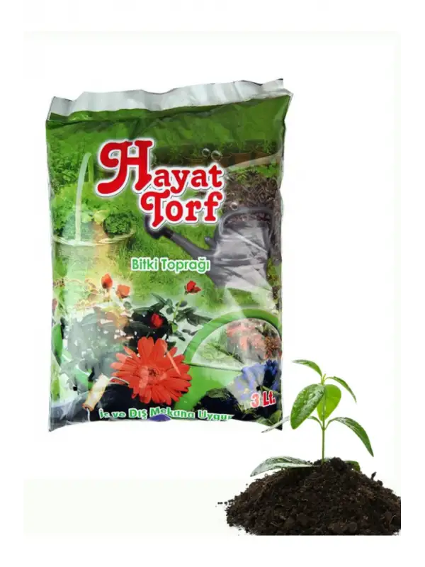 Torf  Bitki Toprağı 3 Lt 1 Paket