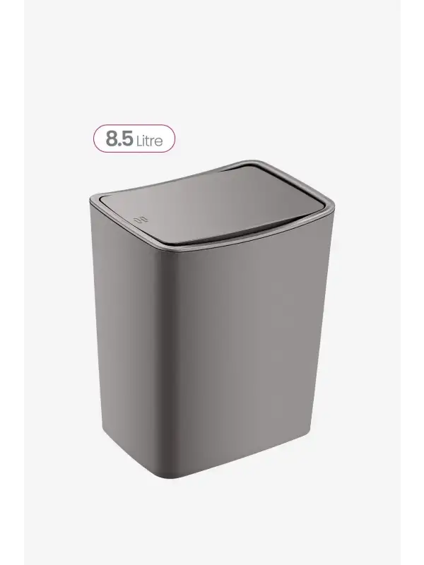 Touch Çöp Kovası 8,5 Litre Bas Aç Kapak TRN-183 Gri