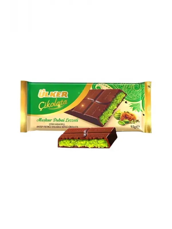 Ülker Meşhur Dubai Lezzeti Dubai Çikolatası 93 gr x 3 Adet