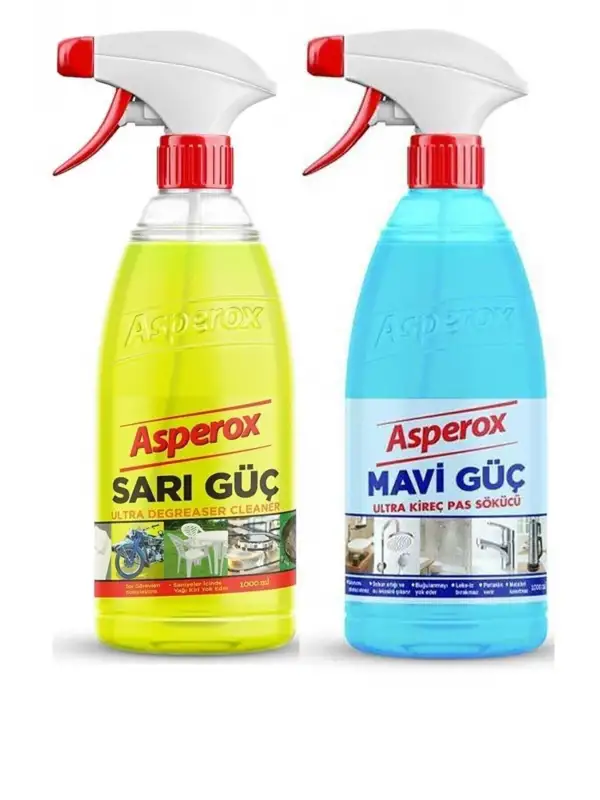 Ultra Sarı Güç Yağ Sökücü 1 Lt & Mavi Güç 1 Adet
