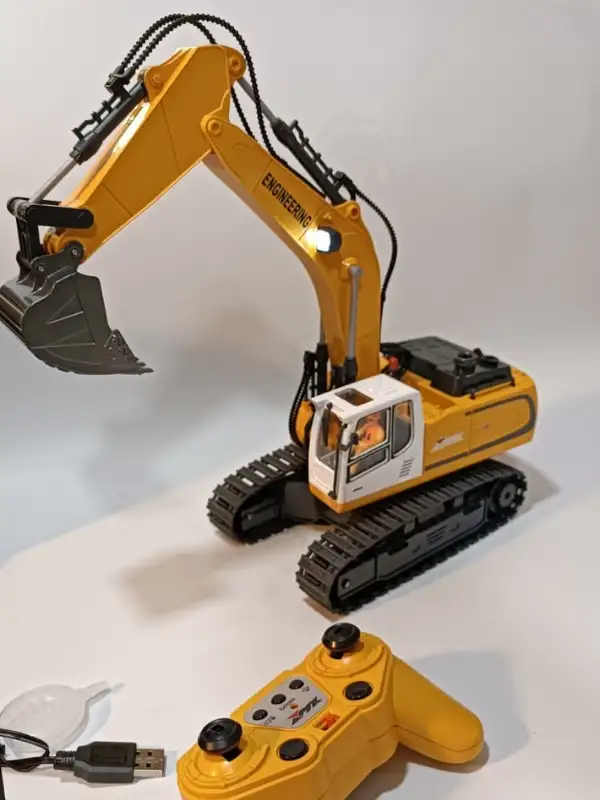 Uzaktan Kumandalı 680° Rotasyon Ekskavatör Premium Model Metal Hareketli Buharlı Oyuncak