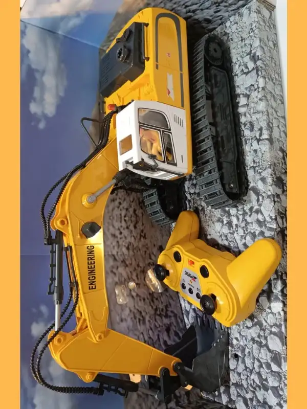 Uzaktan Kumandalı 680° Rotasyon Ekskavatör Premium Model Metal Hareketli Buharlı Oyuncak