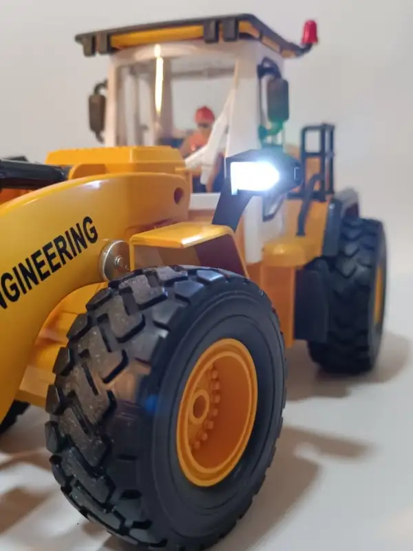 Uzaktan Kumandalı Kepçe İş Makinesi Premium Model Metal Hareketli Buharlı Oyuncak