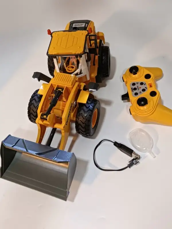 Uzaktan Kumandalı Kepçe İş Makinesi Premium Model Metal Hareketli Buharlı Oyuncak