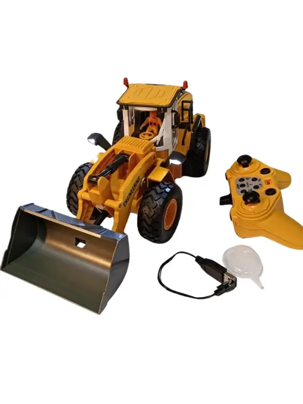Uzaktan Kumandalı Kepçe İş Makinesi Premium Model Metal Hareketli Buharlı Oyuncak