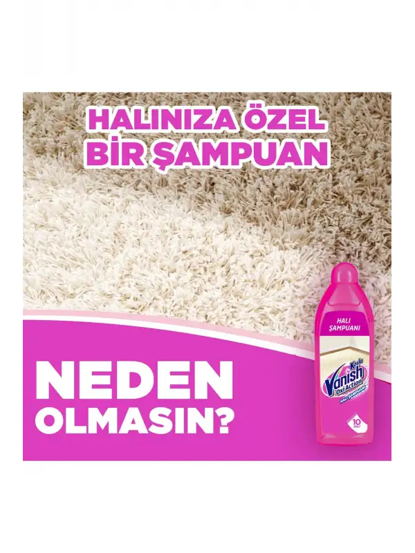 Kosla Zorlu Lekelere Özel Leke Çıkarıcı Şampuan Makinede Yıkama Halı 850 ml X2