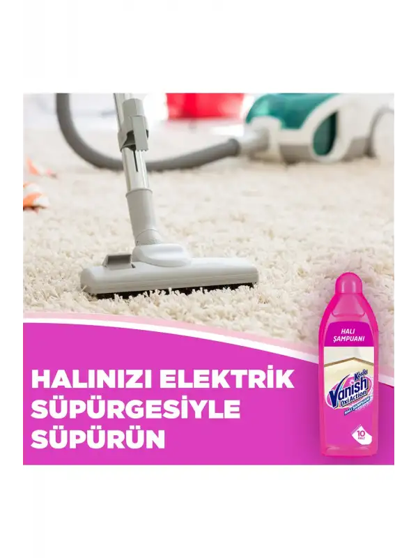 Kosla Zorlu Lekelere Özel Leke Çıkarıcı Şampuan Makinede Yıkama Halı 850 ml X2