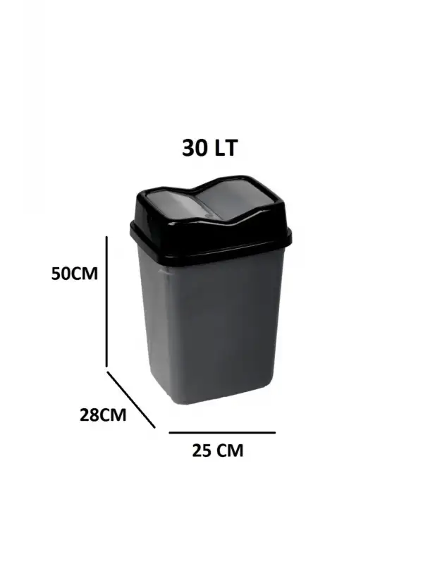 Violet Kelebek Çöp Kovası 30 Lt Beyaz ve Kahve