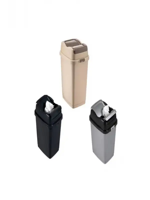 Violet Kelebek Çöp Kovası 30 Lt Beyaz ve Kahve