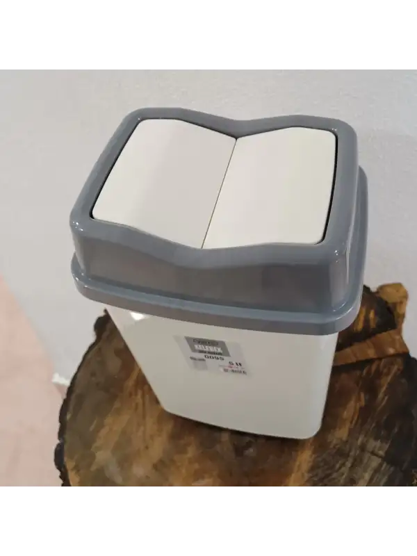 Violet Kelebek Çöp Kovası 5 Lt Beyaz