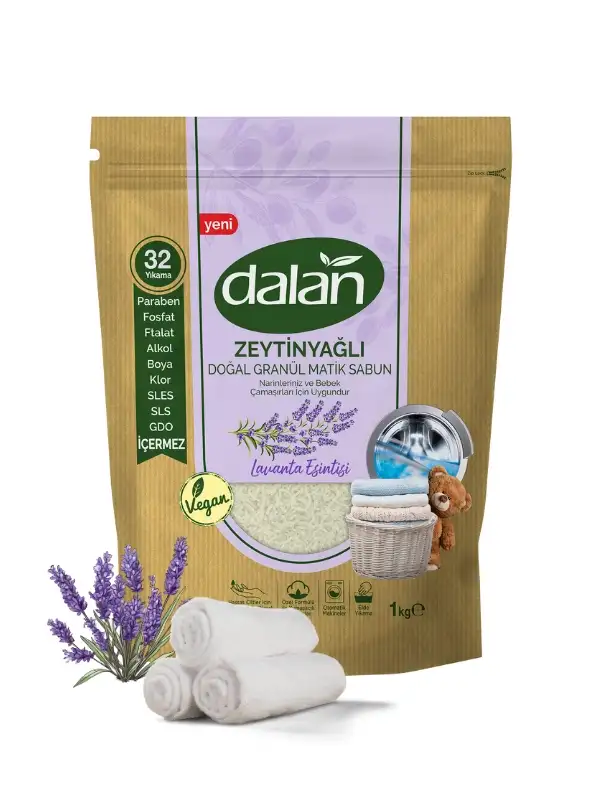 Zeytinyağlı Doğal Granül Matik Sabun Lavanta Esintisi 1000 Gr