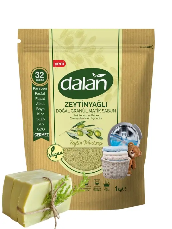 Zeytinyağlı Doğal Granül Matik Sabun Zeytin Mucizesi 1000 gr
