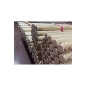 1. Sınıf A Kalite Ithal Fırınlı Çam Vidalı Fırça Süpürge Sapı 150 Cm - 30 Adet, 1 Bağ