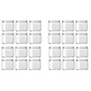 300 Cc Cam Magnolia Kavanozu Kapaklı 24 adet