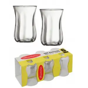 42011 6 Lı Optikli Çay Bardak