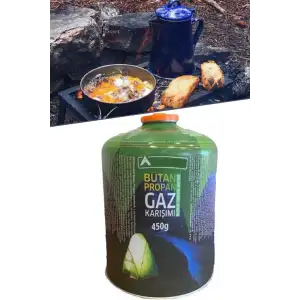 450 Gr Dev Boy Vidalı Kartuş Butan Propan Tüp Kamp Ocakları Için 1410
