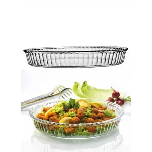 59014 Borcam Yuvarlak Büyük Tepsi