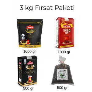 Çaykur Avantaj Paketi - Altınbaş, Tiryaki, Mayıs Çayı ve Demlik Poşet 4lü Set