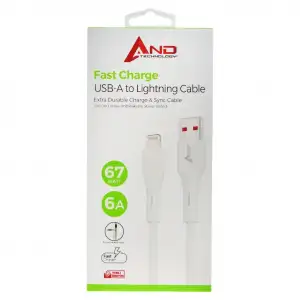 And 67 Watt 6a Hızlı Lightning Usb Kablo And-a620