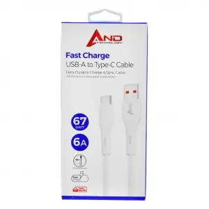 And 67 Watt 6a Hızlı Type-c Usb Kablo And-a610