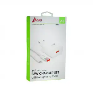 And Lightning 22 W 3,4 A Şarj Set And-a8