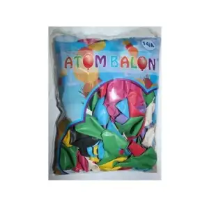 14/a Balon Karışık Düz Renk 100lü