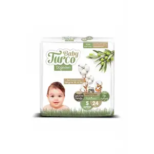 Baby Turco Doğadan Bebek Bezi Junior 5 Numara 24 lu