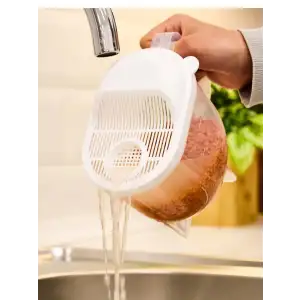 Bakliyat Yıkama Süzme Pratik Ölçülü Süzgeç