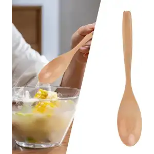 Balsa 4 Parça Servis Seti Bambu Ahşap Kaşık Kepçe