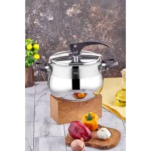 Taç Bengü Pro Düdüklü Tencere Siyah 10 Litre