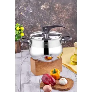 Taç Bengü Pro Düdüklü Tencere Siyah 4 Lt