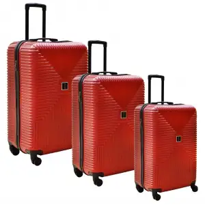 Boyraz Lüx Plastik 3lü Valiz Set
