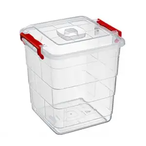 Bursev Tetris Kare Saklama Kabı 21lt 1152 04