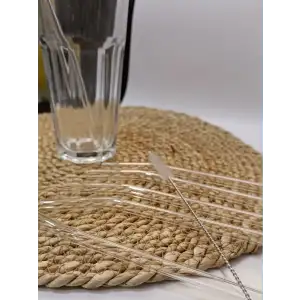 20.0058 6 li Isıya Dayanıklı Cam Pipet-20 Cm Boy Temizleme Fırçası