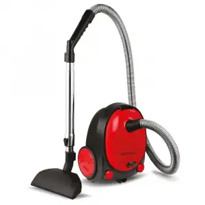 Conti Bello Toz Torbalı Yatık Süpürge Kırmızı Cvc-308